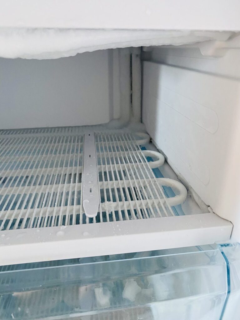冷凍庫の霜60分経過